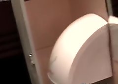 Hot blowjob in the toilet