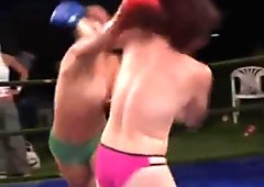 Real Topless Boxing Match