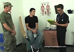 Doctor with two gays