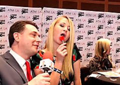 Mandy Armani licks a lollipop for Andrea Dipr  